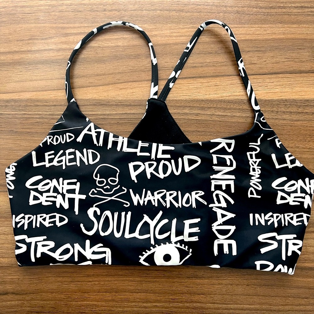 SoulCycle graffiti sports bra size M/L